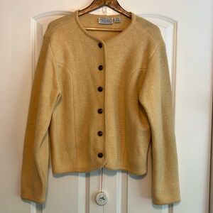 Bridgewater Classics 100% Wool Structured Cardigan Size Large